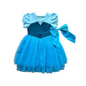 Taylor Joelle Little Mermaid Dress w/ Bow Girls Size 5